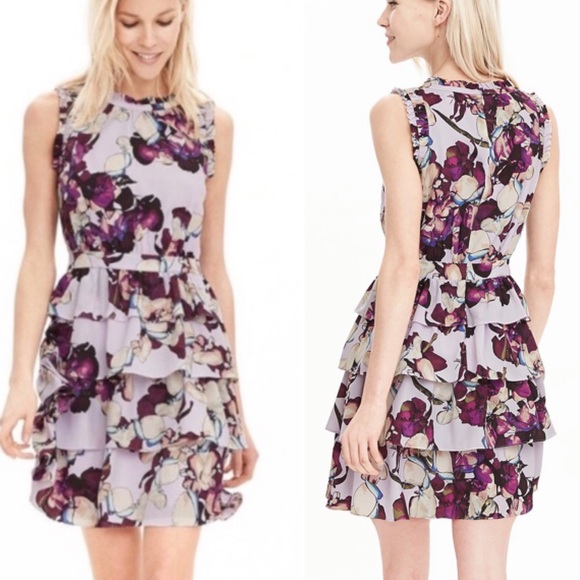 Banana Republic Dresses & Skirts - NWOT Banana Republic Floral Tiered Ruffle Dress